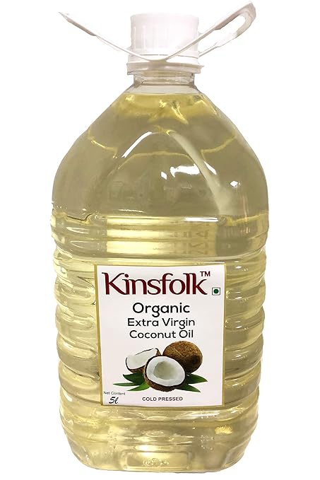 Kinsfolk Organic Extra Virgin Coconut Oil (Cold Pressed) 5 Ltr