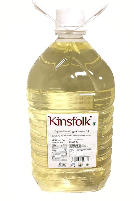 Kinsfolk Organic Extra Virgin Coconut Oil (Cold Pressed) 5 Ltr